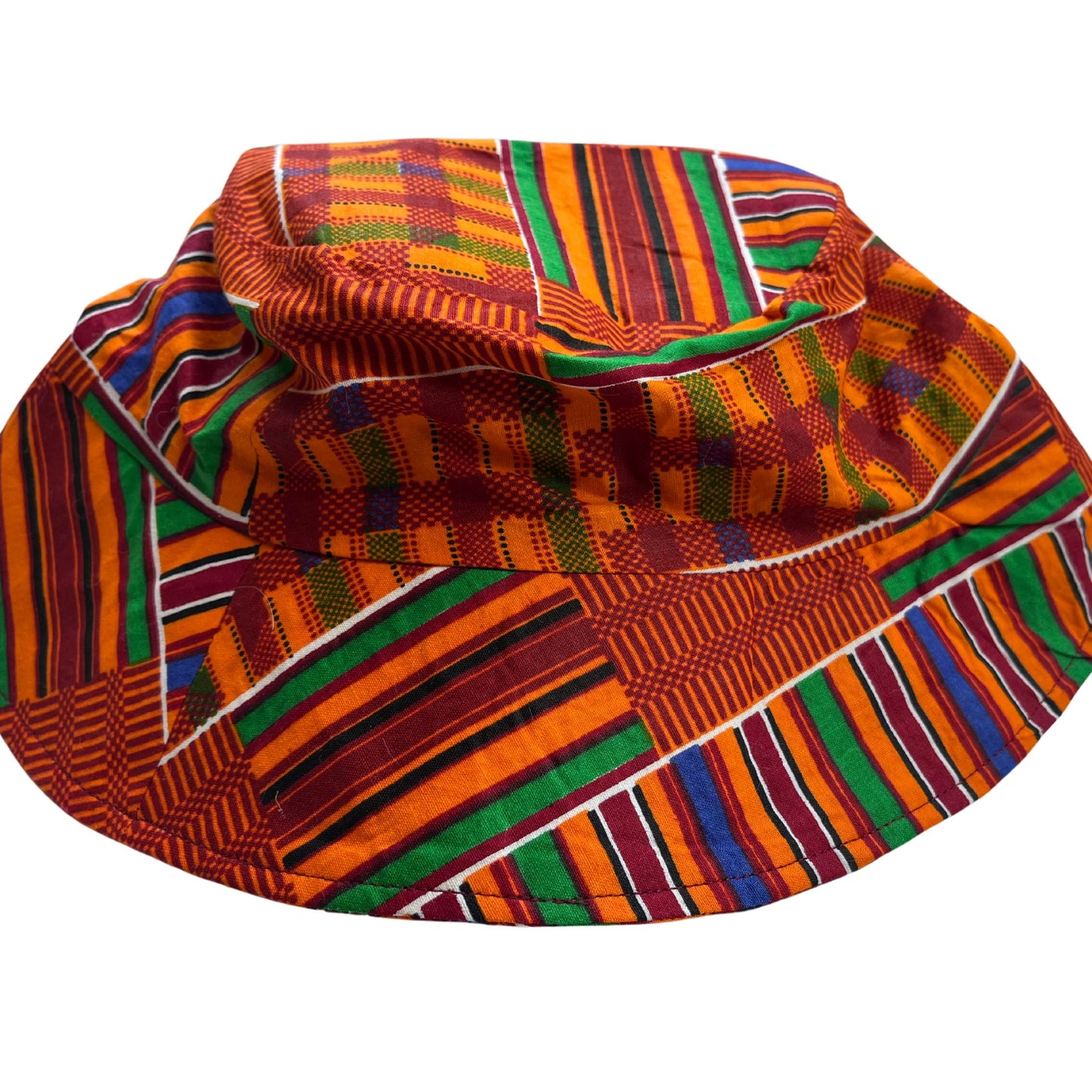 Handmade Multicolor Bucket Hat Crafted from African Fabrics