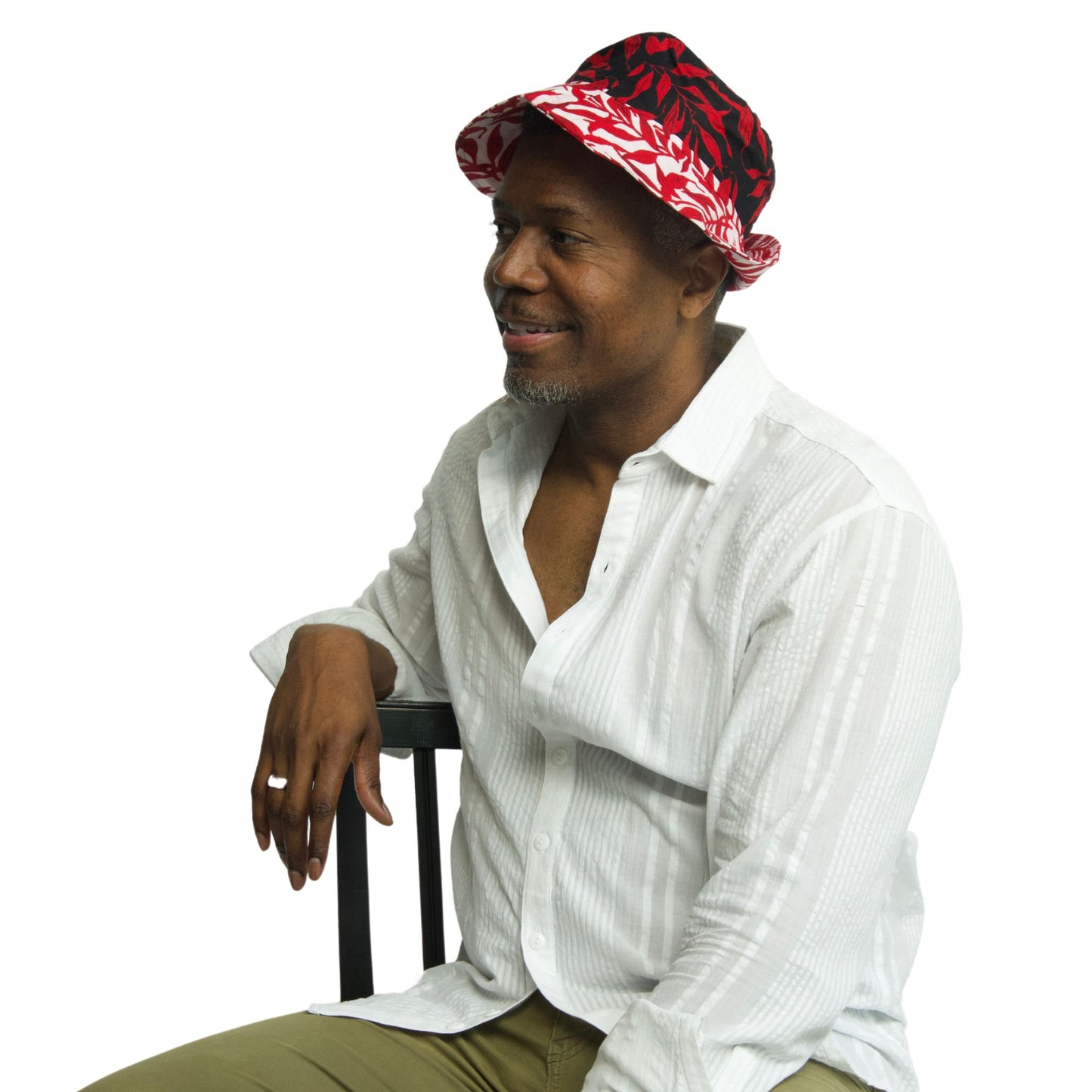 Red, White, Black Bucket Hat