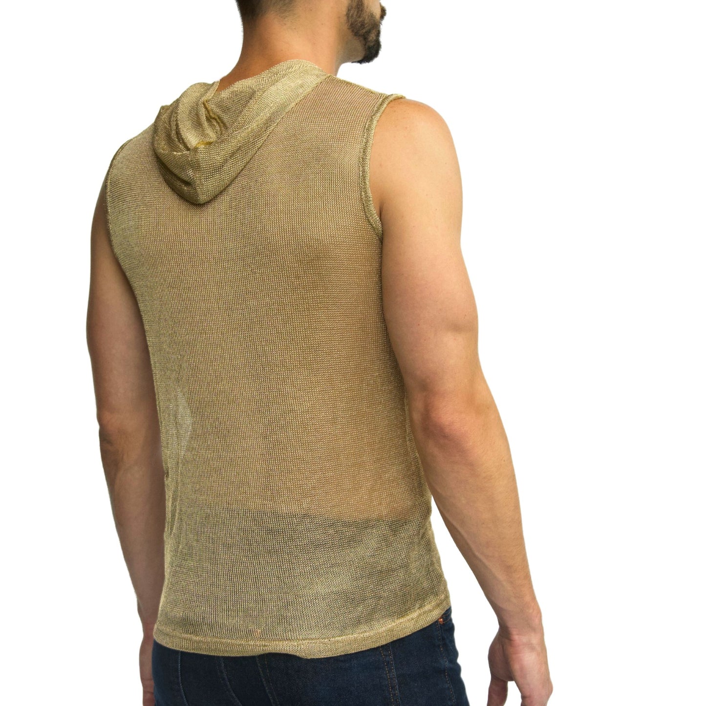 Luxe Sheer Hoodie Tank: Elevate Your Activewear & Streetwear