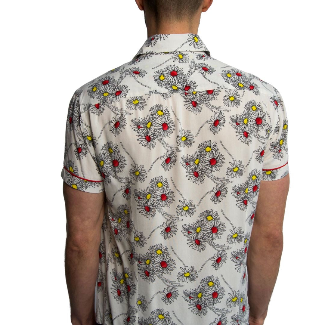 Yellow Floral Full Placard Polo