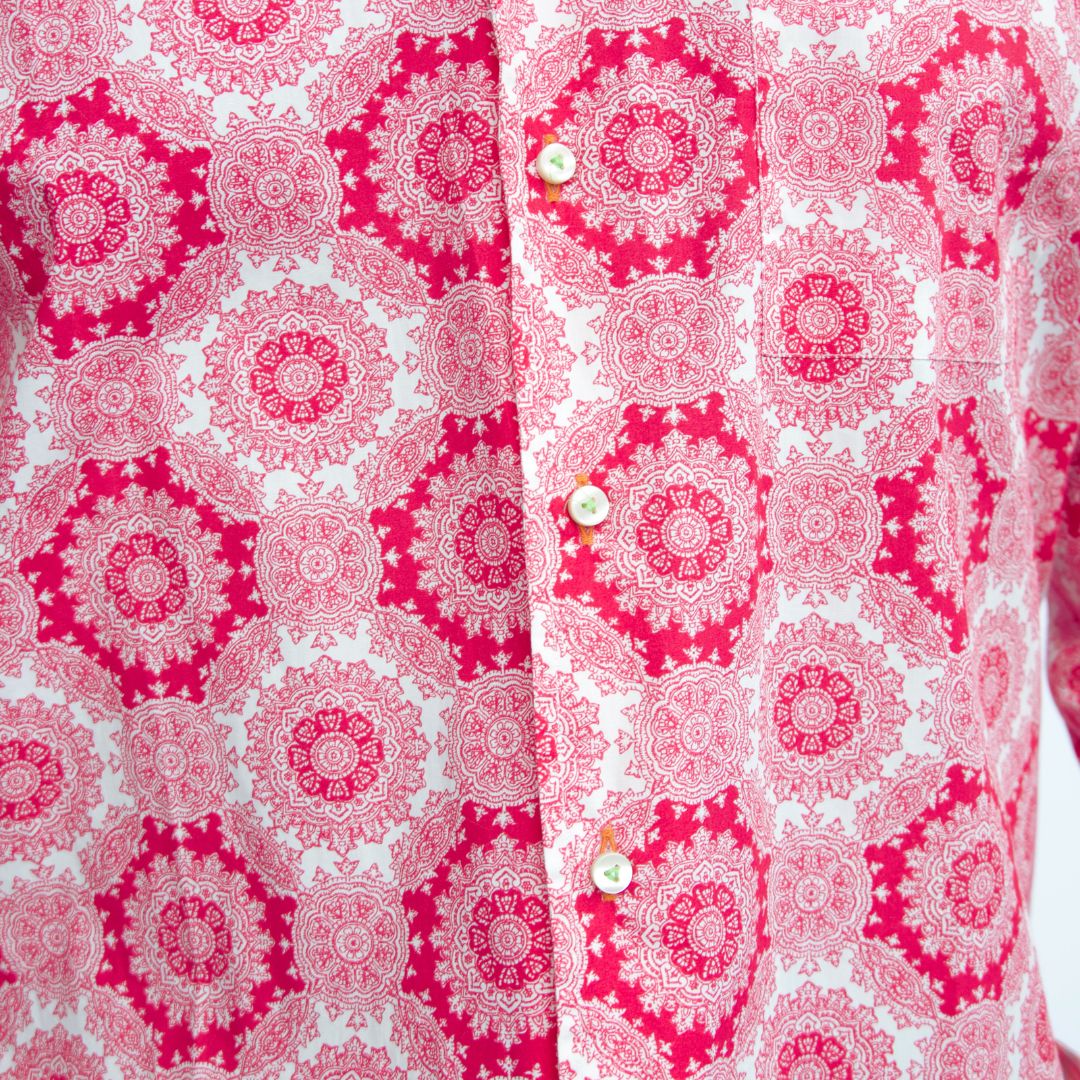 Medallion Print Pink Shirt