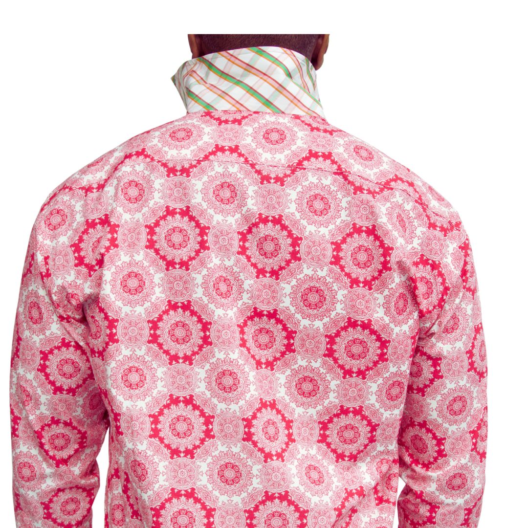Medallion Print Pink Shirt