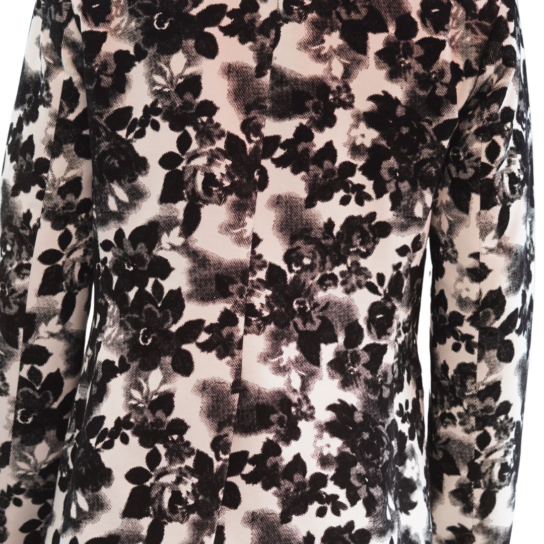 Black and White Floral Menswear Blazer: Command the Room with Bold Sophistication