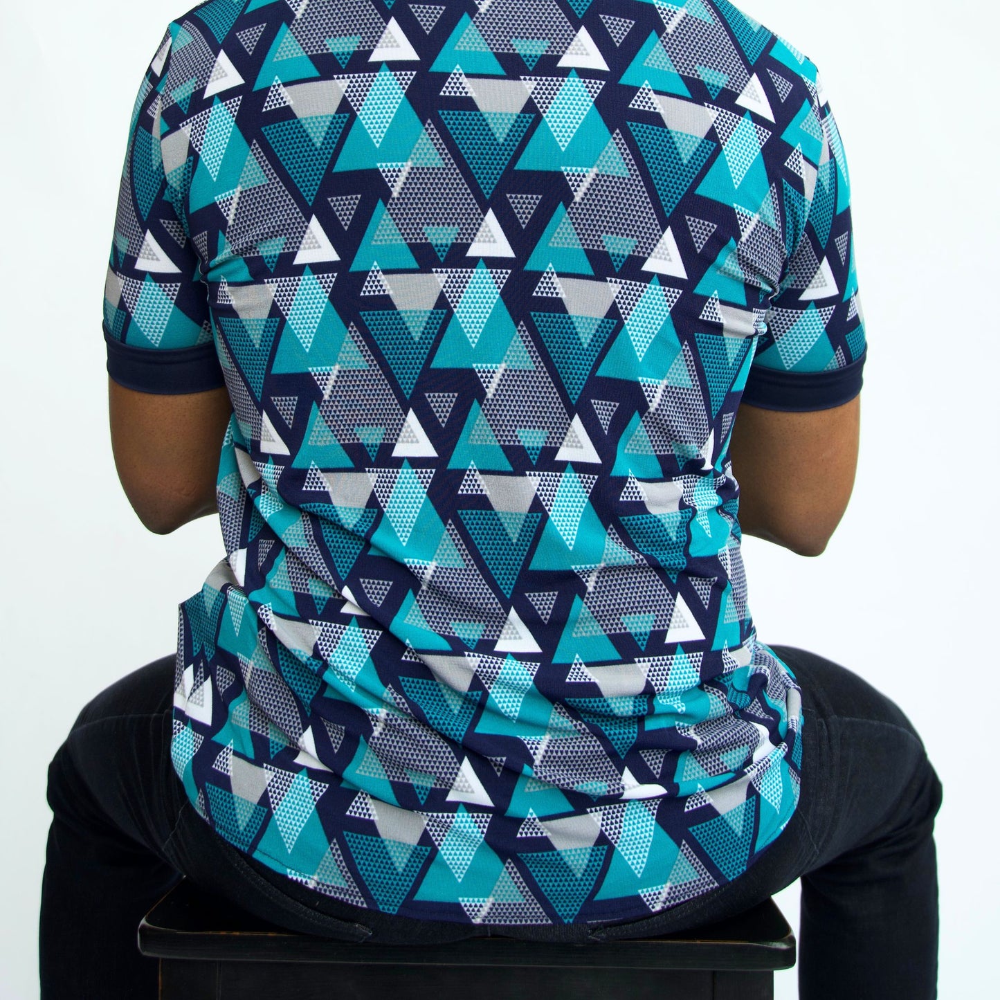 Geometric Multi-Color Polo Shirt