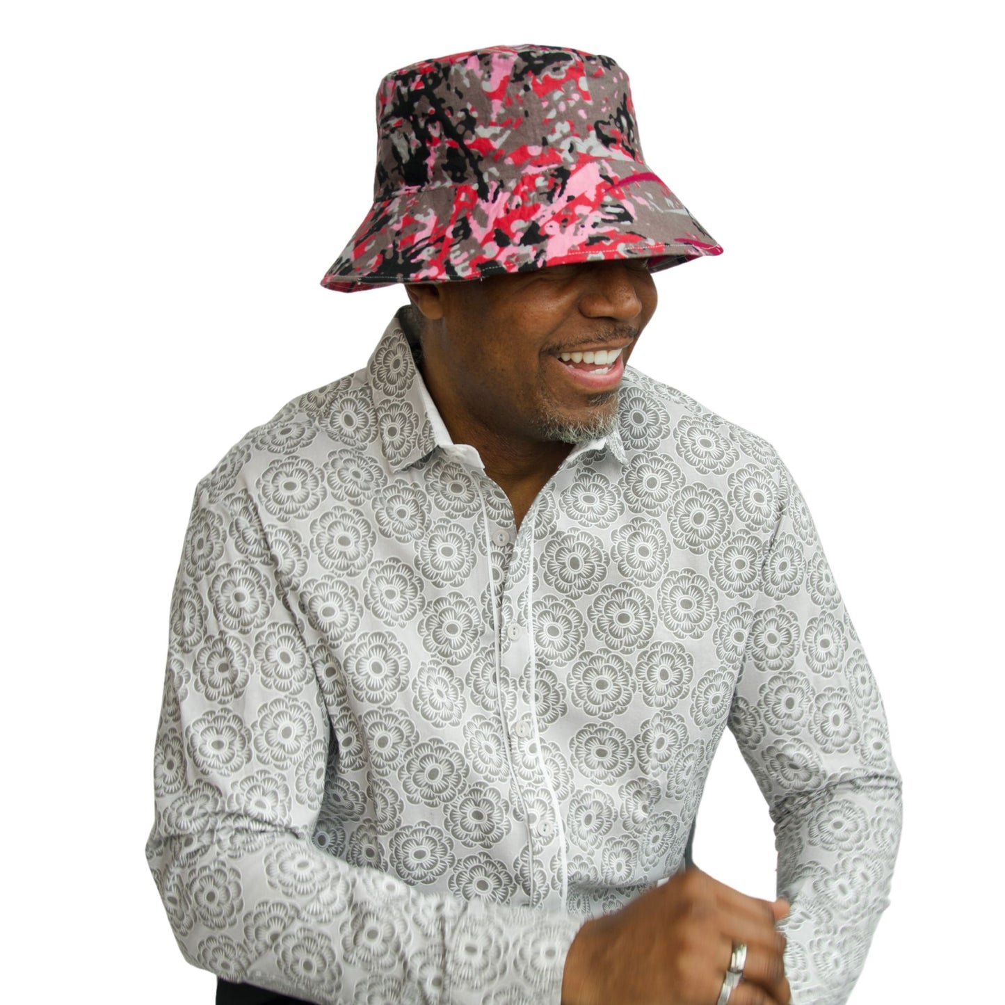 Handmade Multicolor Bucket Hat Crafted from African Fabrics