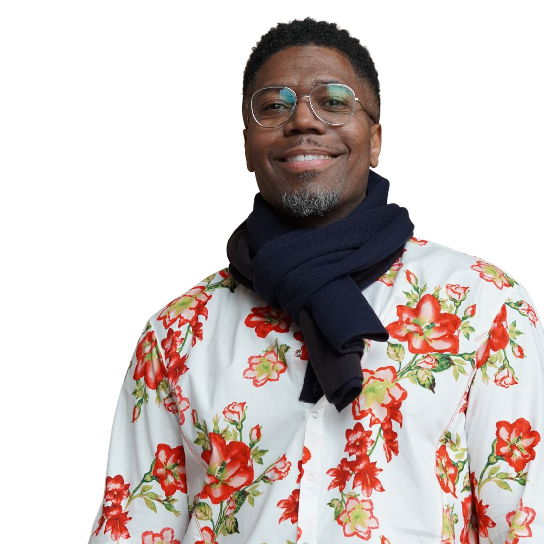 Red, White, Green Floral Long Sleeve Shirt