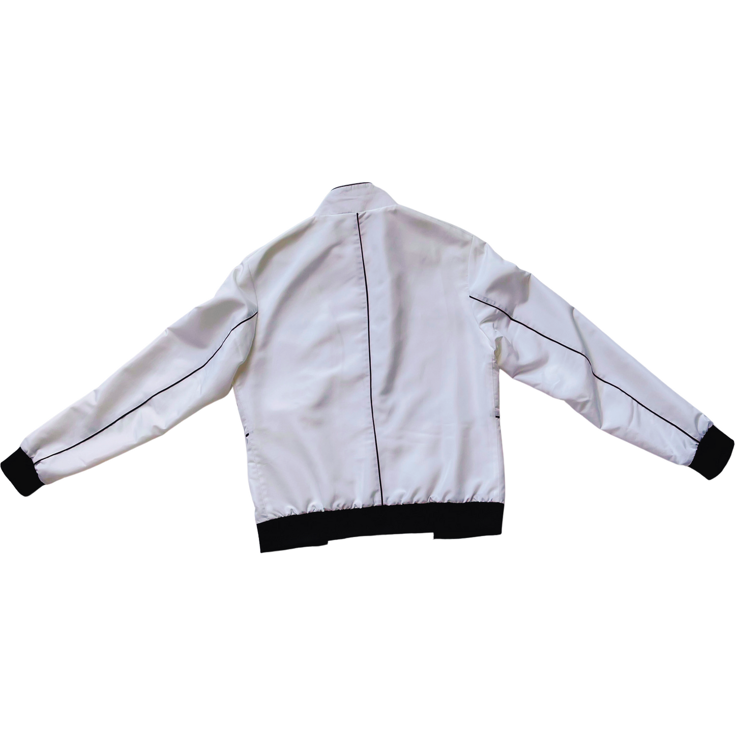 White and Black Bomber Jacket