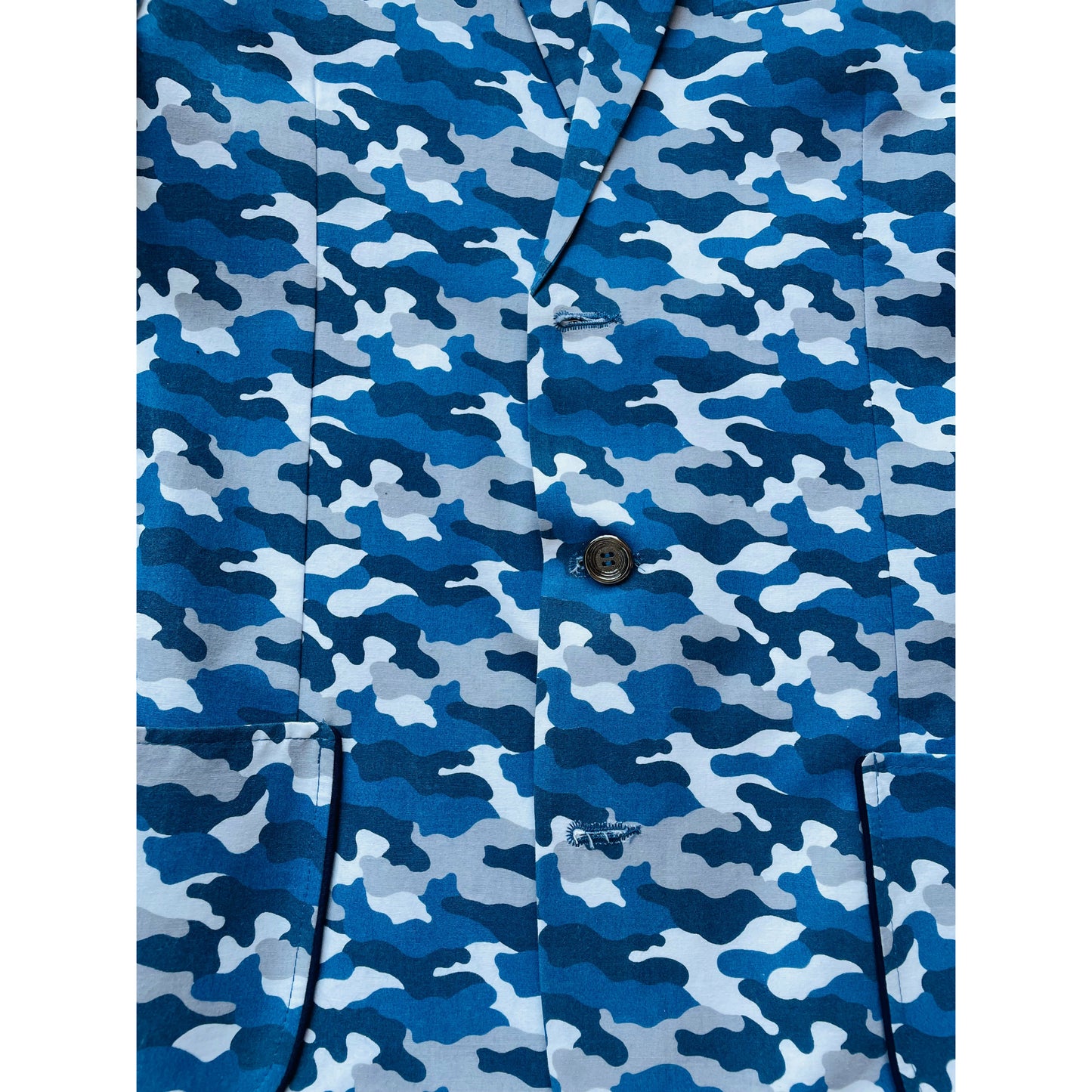 Camo Men's Blue, Navy, White,  Blazer