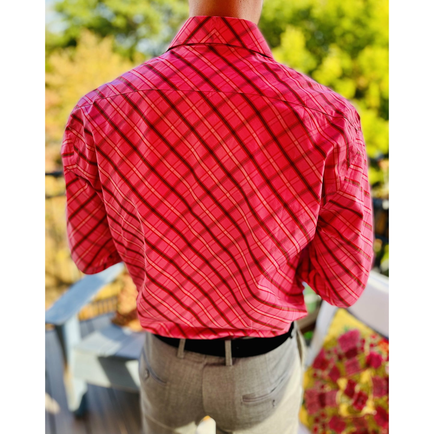 Long sleeve pink pattern shirt (0043/111)