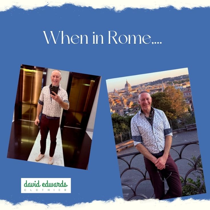 When in Rome, wear this...