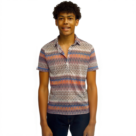 Slim Multi-Color Cotton Polo Shirt