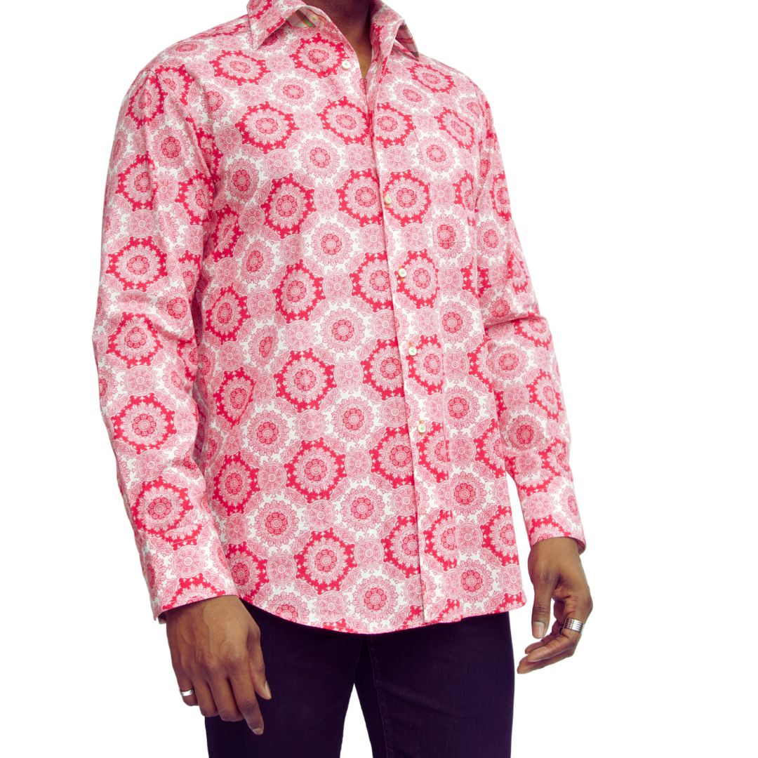 Medallion Print Pink Shirt (#22 of 111)