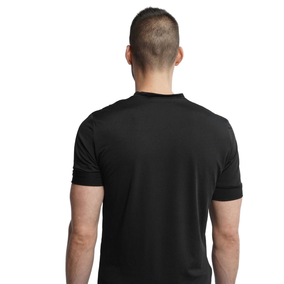 Black V Neck Polo Shirt