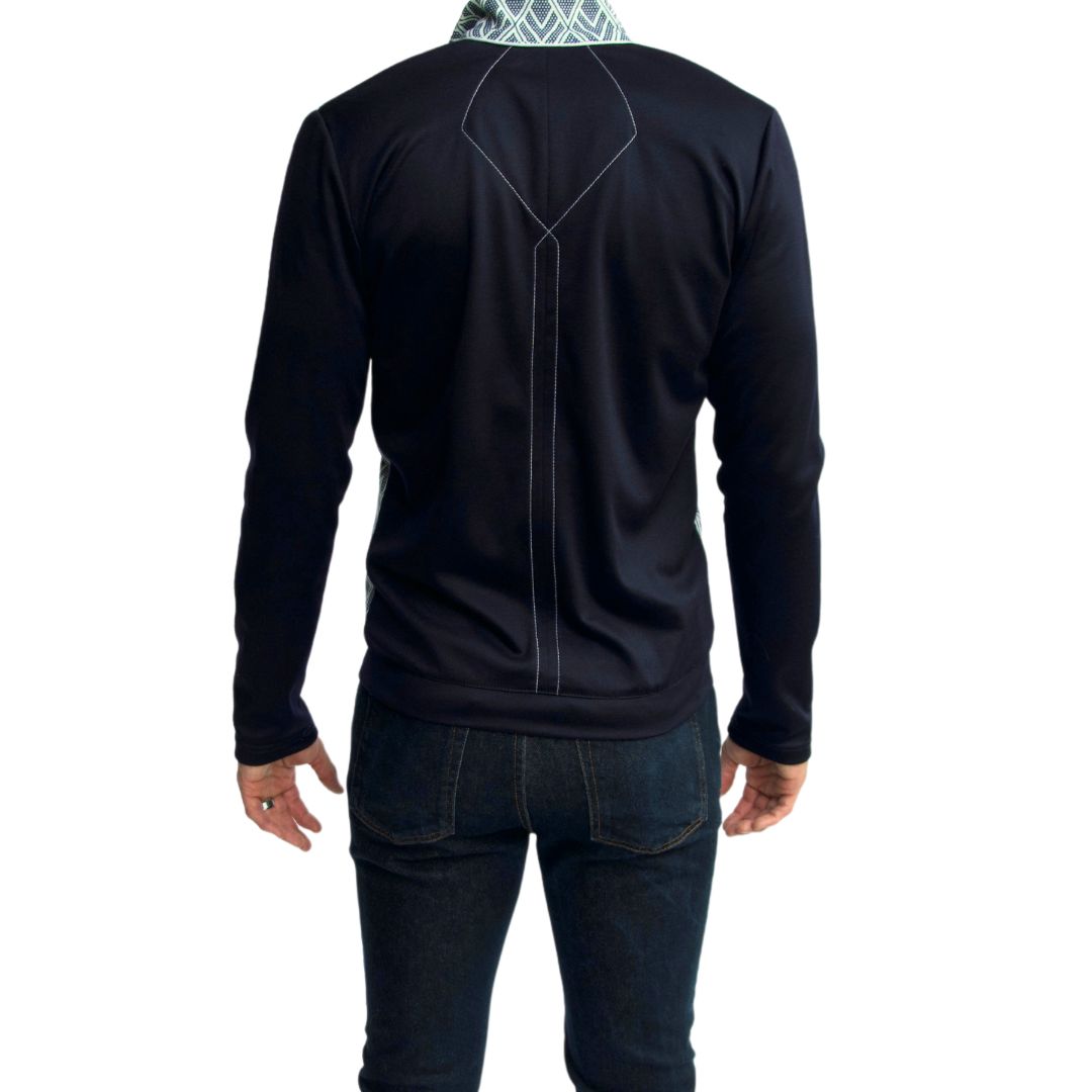 Stand Out in Style: Men's Limited Edition Geometric Athleisure Jacket