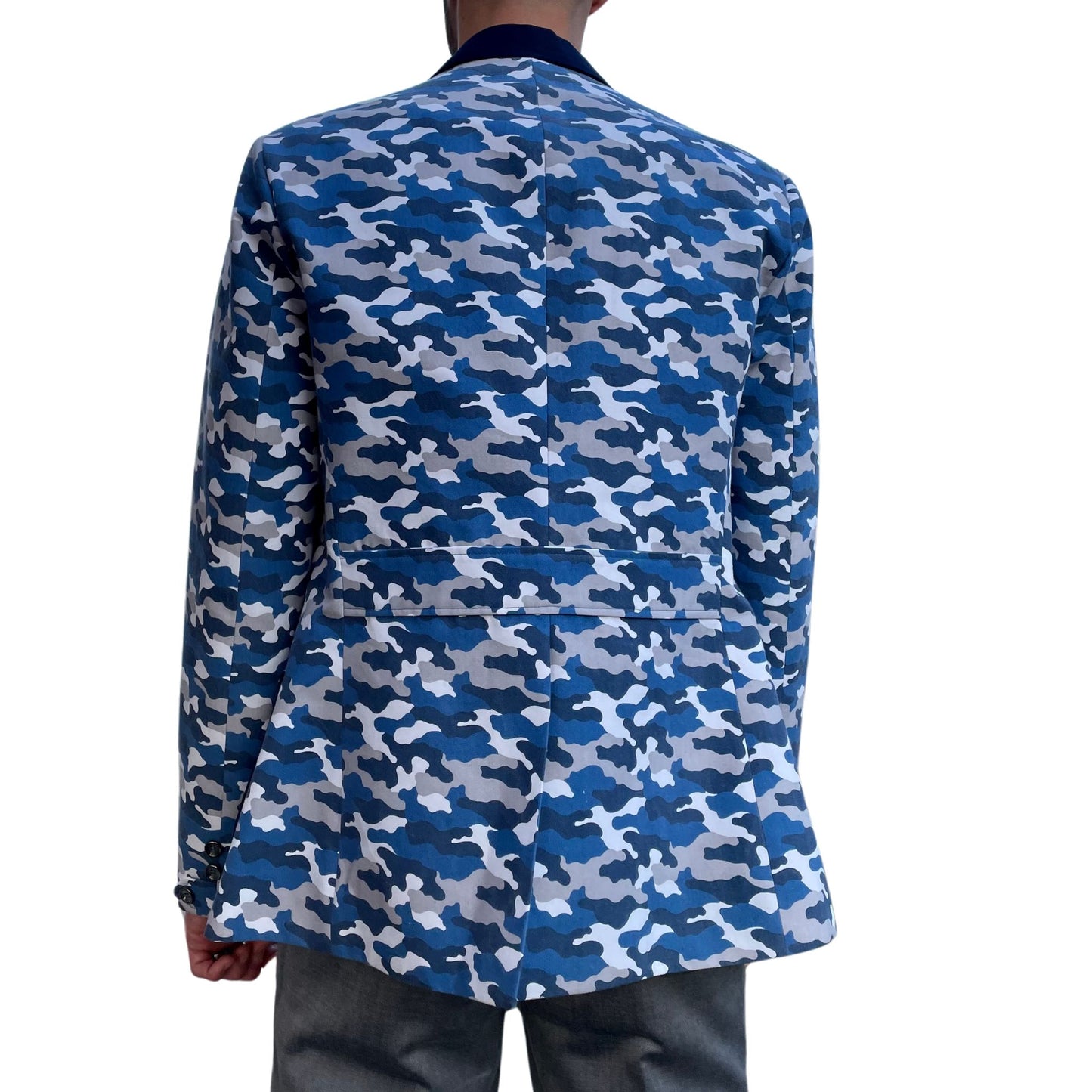 Camo Men's Blue, Navy, White,  Blazer