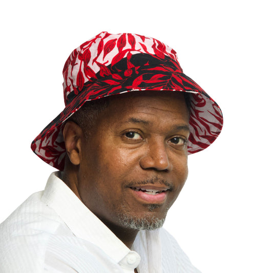 Handmade Multicolor Bucket Hat Crafted from African Fabrics