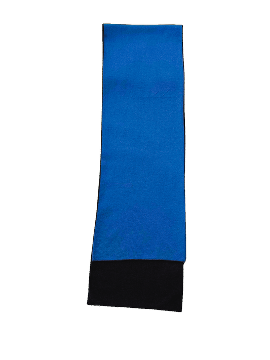 Blue & dark gray cashmere scarf
