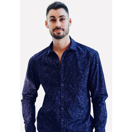 Man's Long Sleeve Paisley Shirt